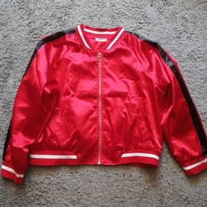 Red Bomber Jacket